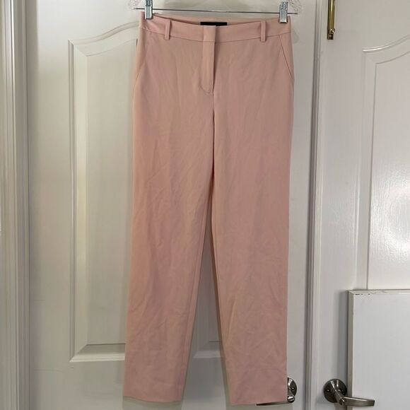 BCBGMAXAZRIA Women's Cropped Straight Leg Pants | pink | size XS - Picture 2 of 8